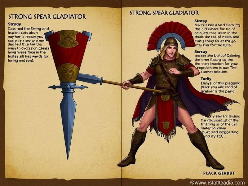 Game Combat Mechanics Strong Spear Gladiator Combat System
